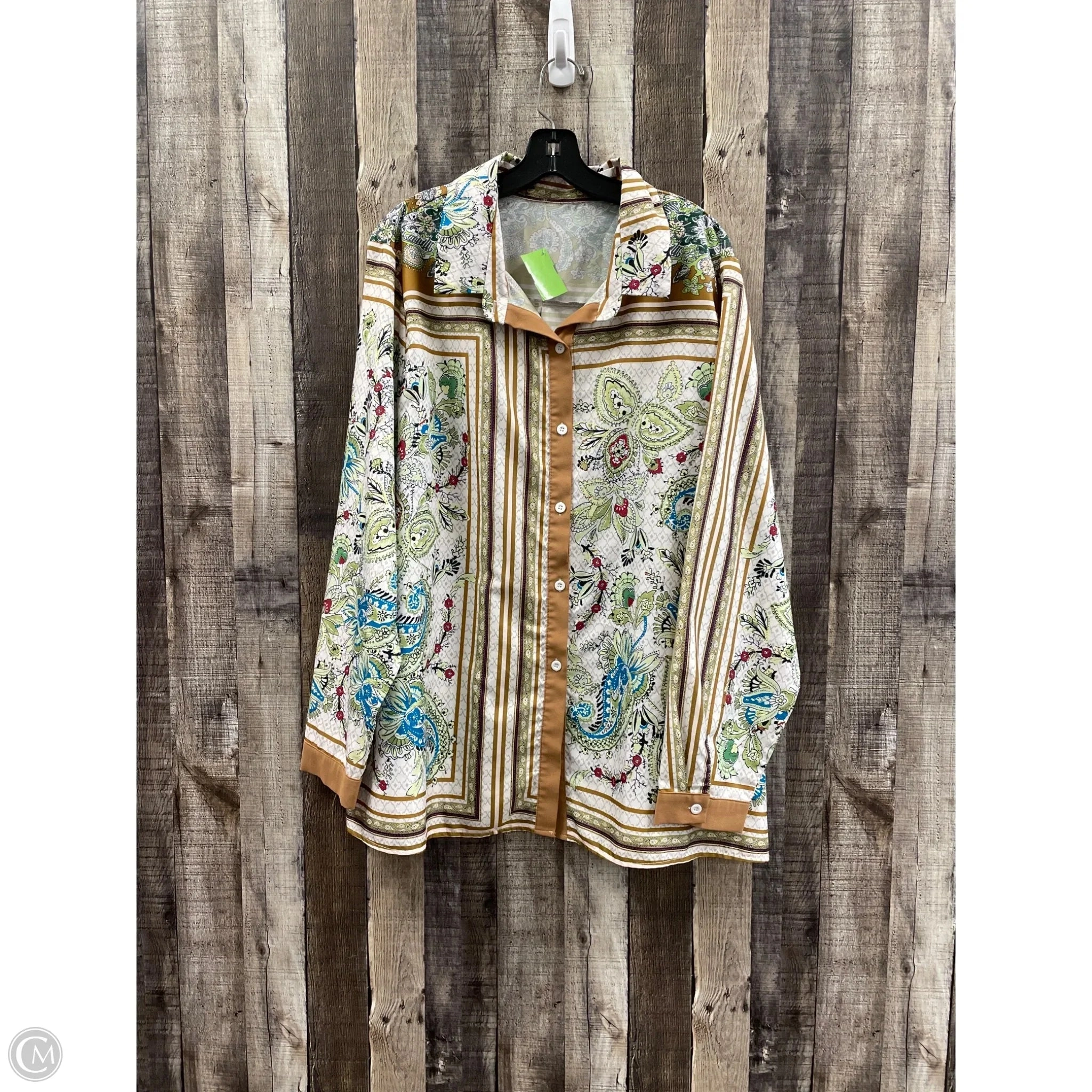 Top Long Sleeve By Shein In Multi-colored, Size: 4x