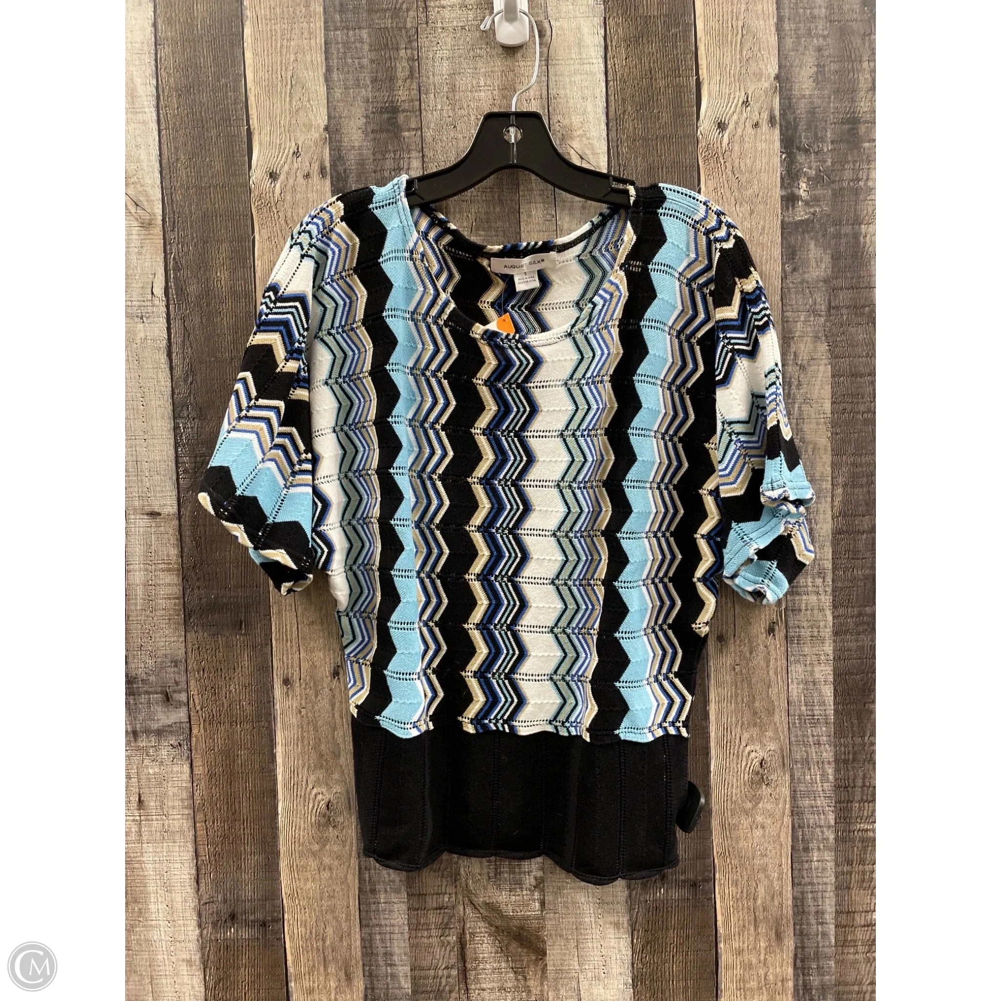 Top Short Sleeve By August Silk In Multi-colored, Size: S