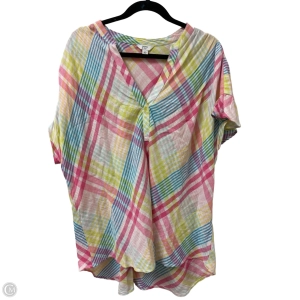 Top Short Sleeve By Crown And Ivy In Multi-colored, Size: L