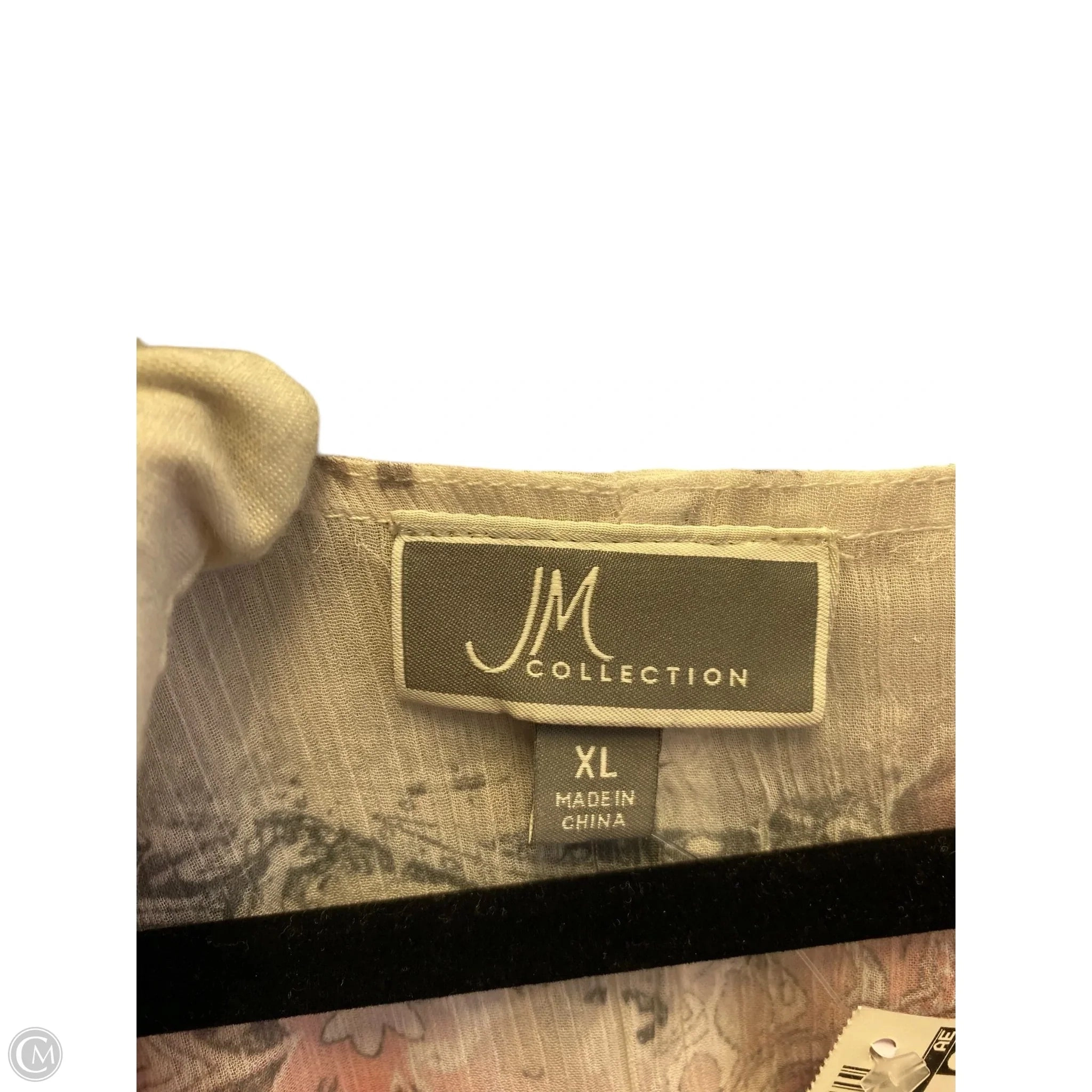 Top Short Sleeve By Jm Collections In Multi-colored, Size: Xl