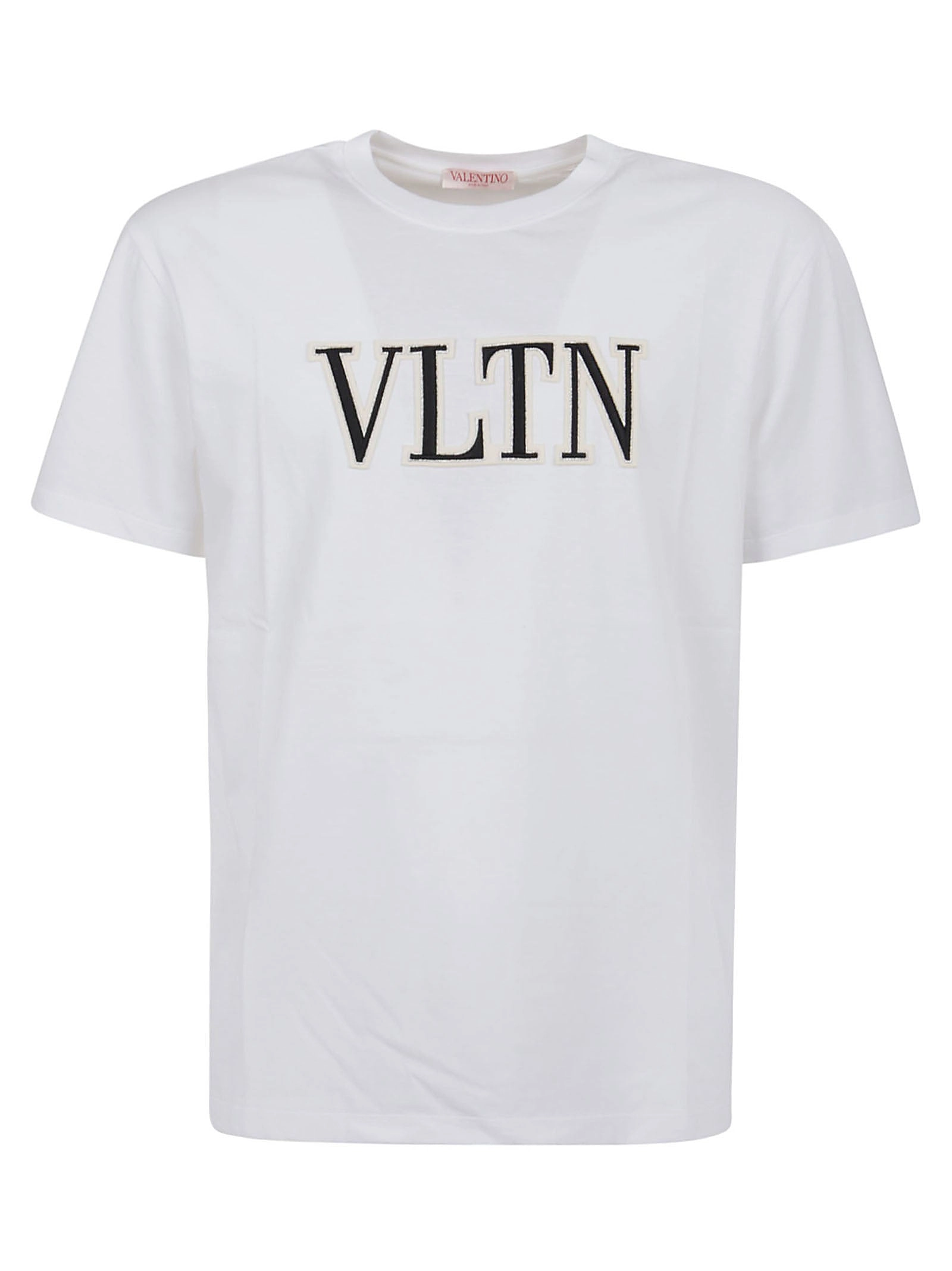 Valentino VLTN Logo Embroidered Crewneck T-Shirt