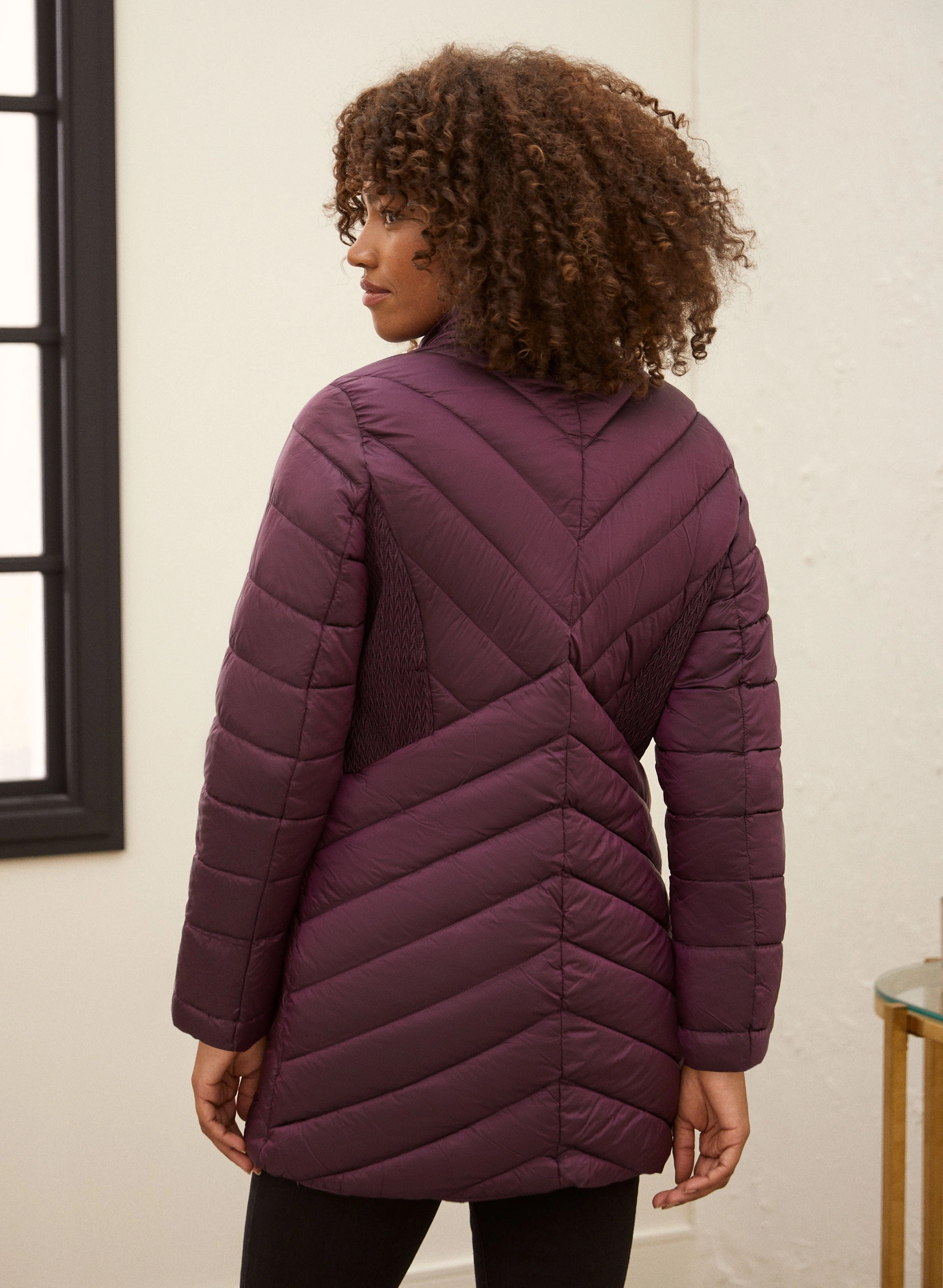 Vegan Down Quilted Coat