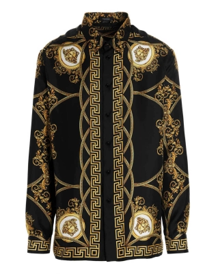 Versace Baroque-Printed Buttoned Shirt