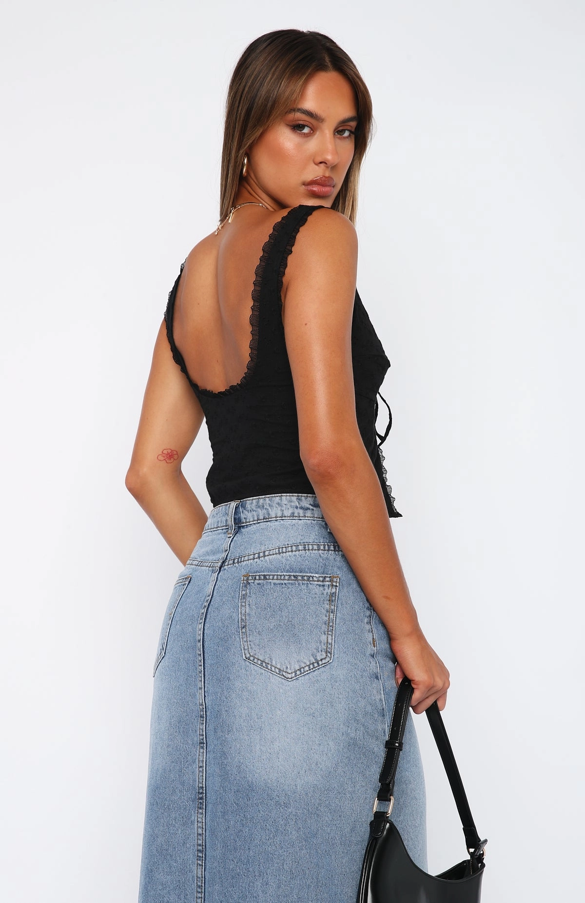 Where Have You Been Crop Black