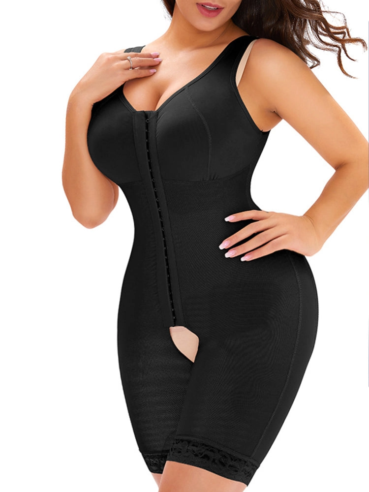 Women's Tummy Control Full Body Shaper Hip Lifter Thigh Slimmer Bodysuit Shapewear