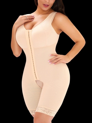 Women's Tummy Control Full Body Shaper Hip Lifter Thigh Slimmer Bodysuit Shapewear
