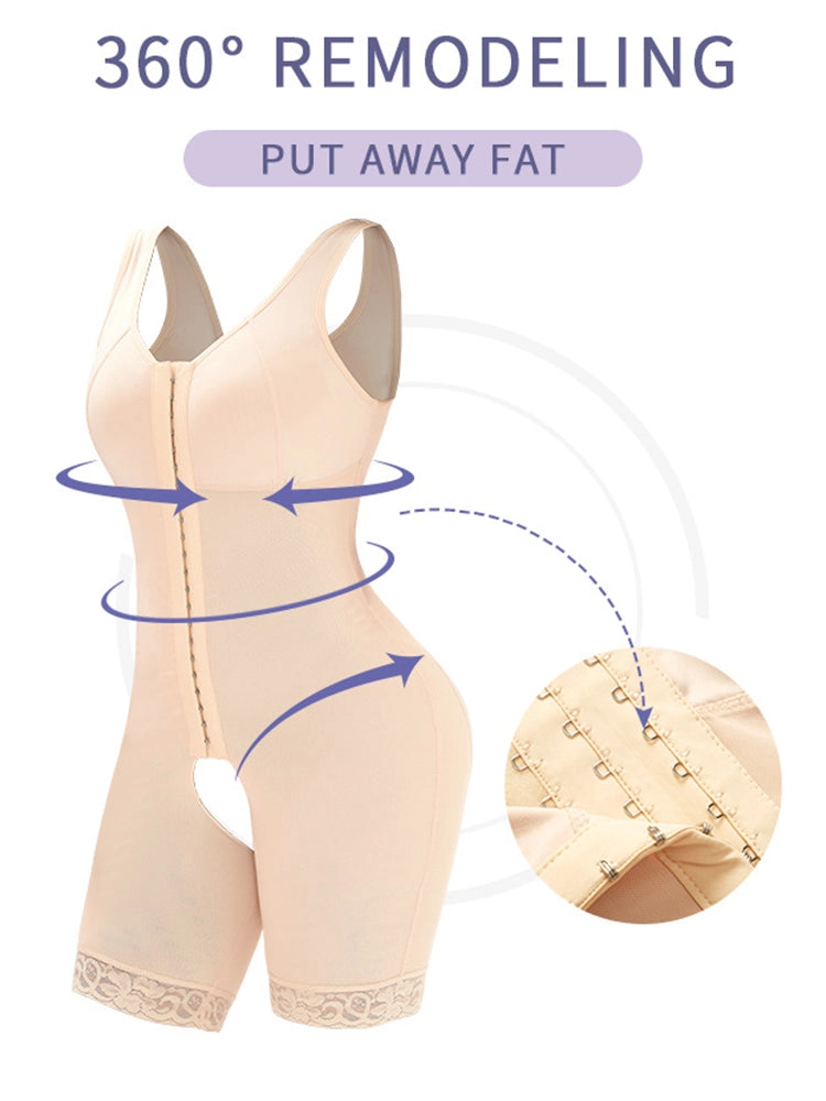 Women's Tummy Control Full Body Shaper Hip Lifter Thigh Slimmer Bodysuit Shapewear