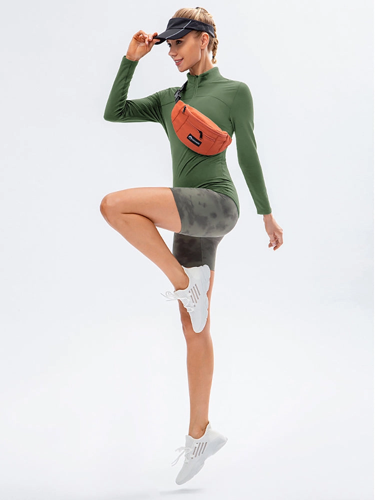 Women's Winter Long Sleeve Fleece Fitness Sports Thermal Tops