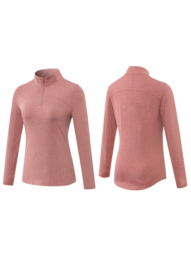 Women's Winter Long Sleeve Fleece Fitness Sports Thermal Tops