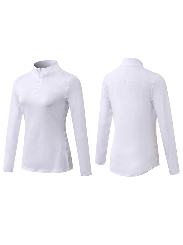 Women's Winter Long Sleeve Fleece Fitness Sports Thermal Tops