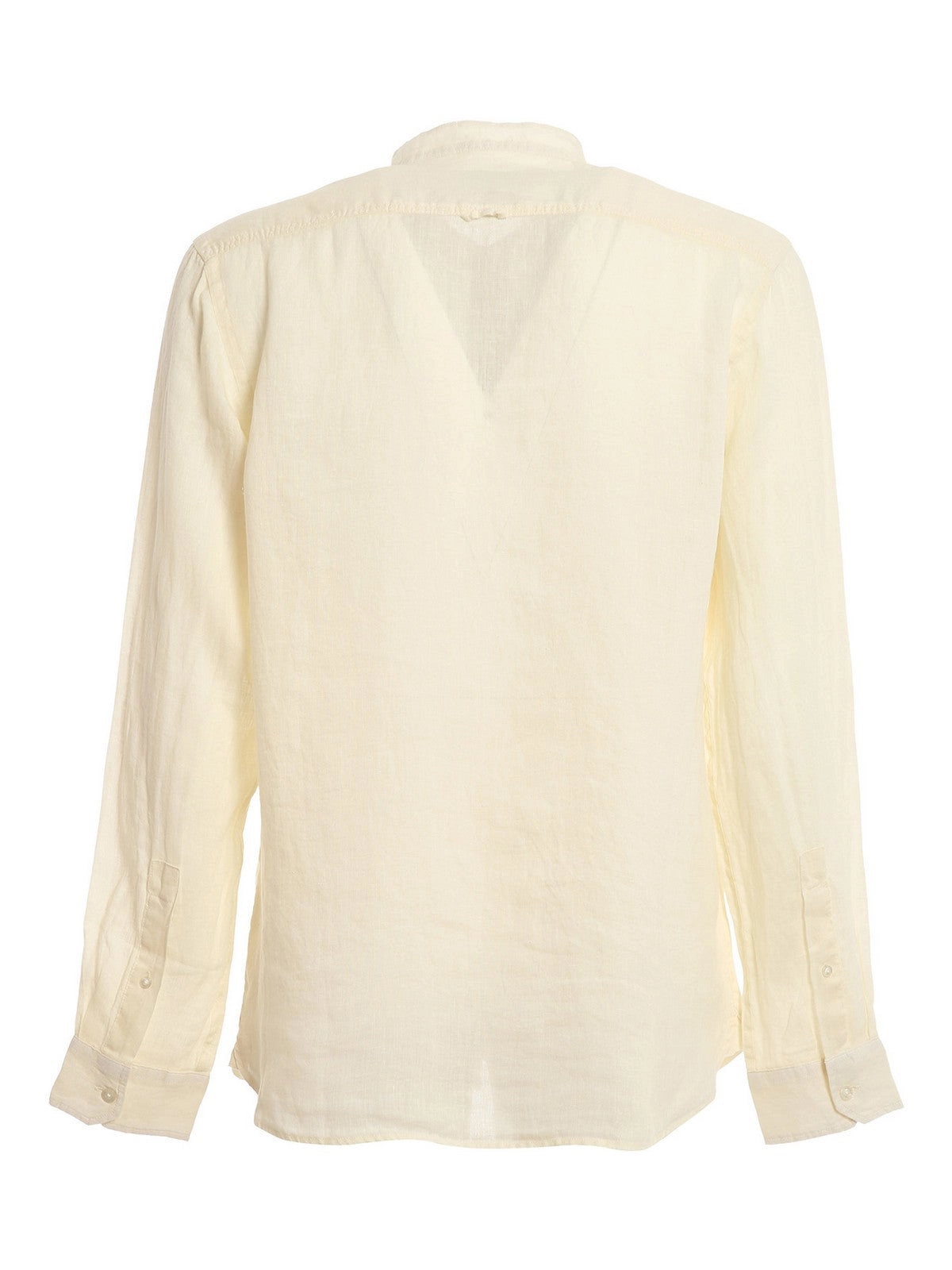 Woolrich Band Collar Long-Sleeved Shirt