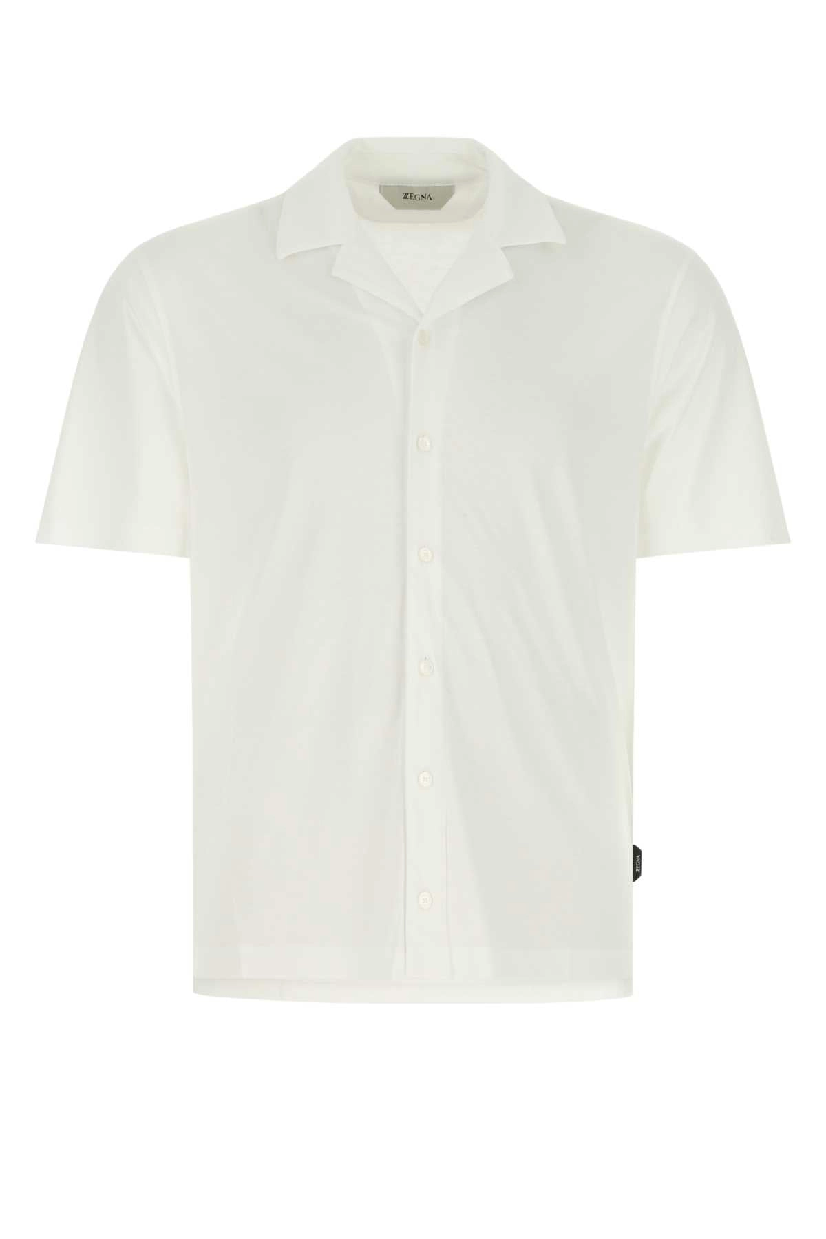 Z Zegna Buttoned Short-Sleeved Shirt