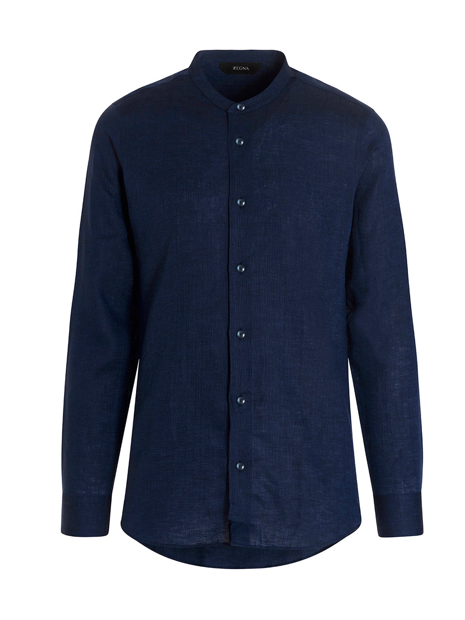 Z Zegna Curved Hem Buttoned Shirt