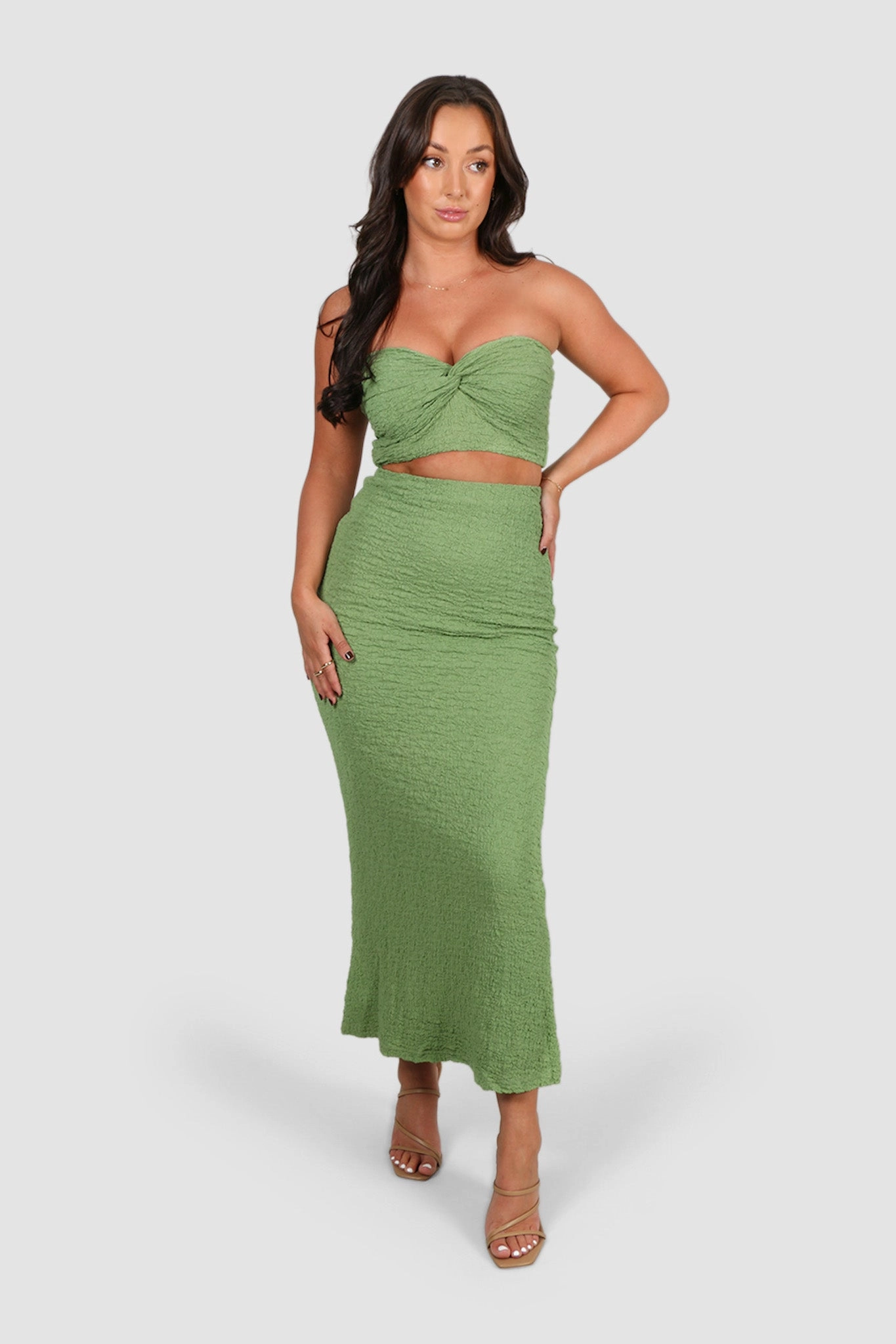 ZENNA MIDI SKIRT SAGE