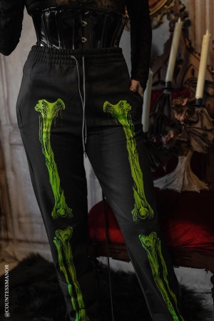 Zombie Rot Skeleton Joggers [Monster Green]
