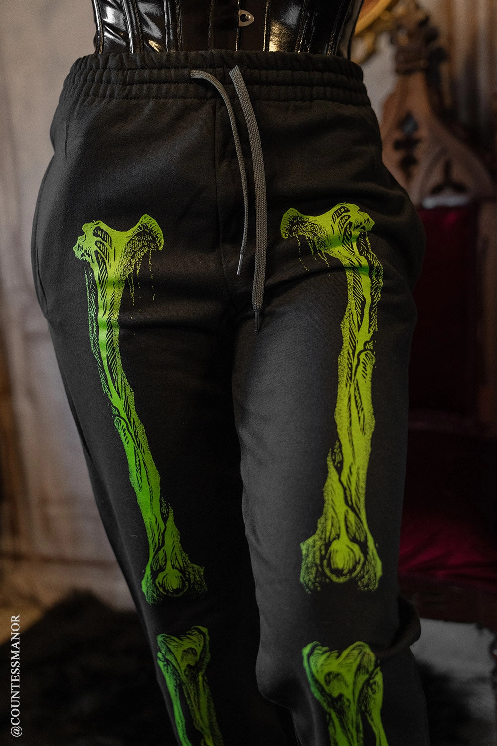 Zombie Rot Skeleton Joggers [Monster Green]